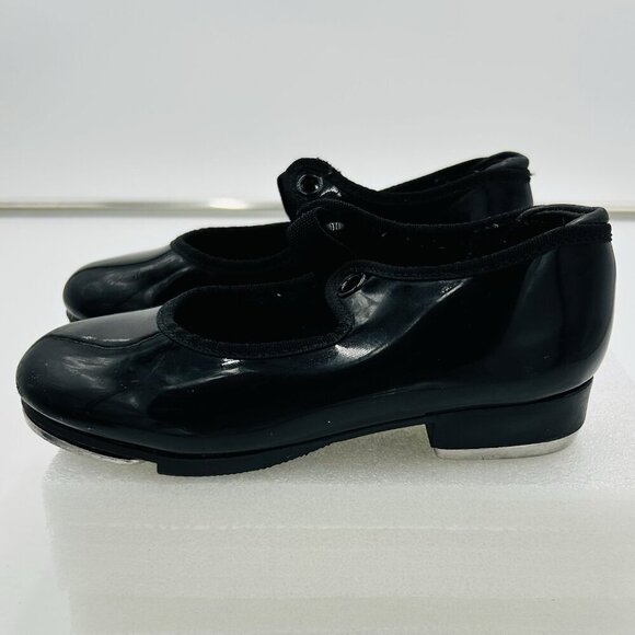 Capezio Girls Tap Shoes Black Size 10M Tele Tone Tap Patent N625C - Picture 5 of 10